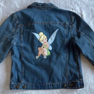 Disney Blue Jean Jacket with Tinkerbell Design